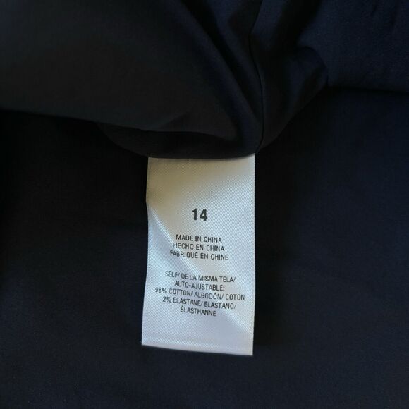 Favorite Daughter Mini Dress 14 NEW The Break Up Square Neck Gingham Navy Blue - Picture 15 of 16